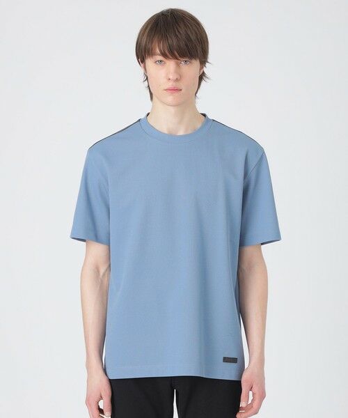 ヨークチェックタックTシャツ （カットソー）｜BLUE LABEL / BLACK