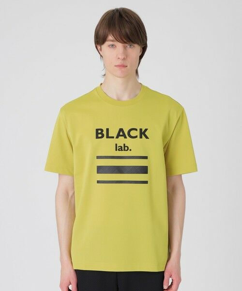 BLACK lab.】テクニカルロゴグラフィックTシャツ （カットソー）｜BLUE 