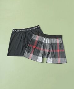 【WEB限定】クレストブリッジチェック＆ソリッドボクサーパック