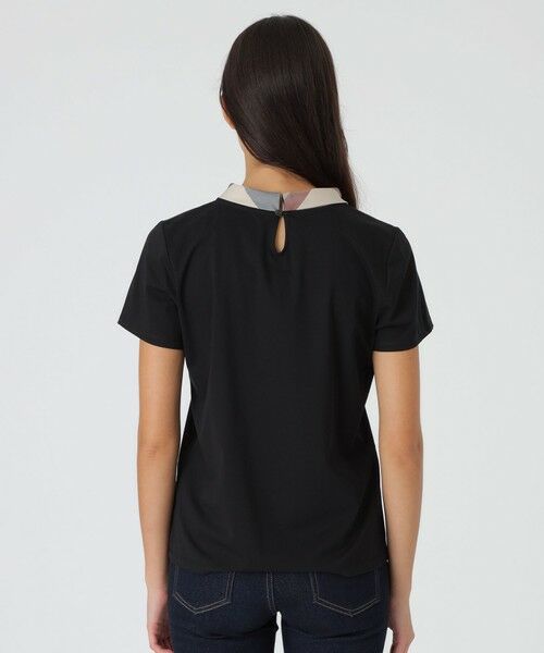 BLUE LABEL / BLACK LABEL CRESTBRIDGE / ブルーレーベル / ブラックレーベル・クレストブリッジ  カットソー | ピマコットンプレーティング天竺ボウタイTシャツ | 詳細8