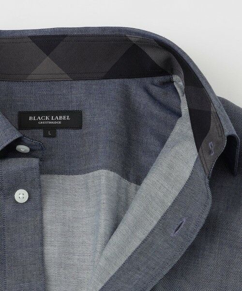 BLUE LABEL / BLACK LABEL CRESTBRIDGE / ブルーレーベル / ブラックレーベル・クレストブリッジ  シャツ・ブラウス | 【一部店舗限定】ウォッシャブルウールデニムライクレギュラーシャツ | 詳細4