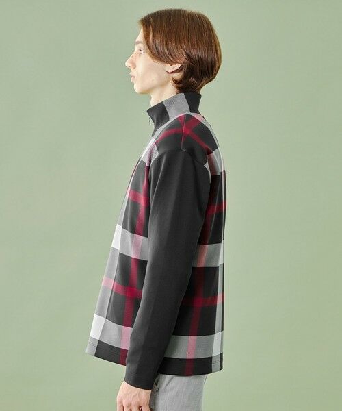 BLUE LABEL / BLACK LABEL CRESTBRIDGE / ブルーレーベル / ブラックレーベル・クレストブリッジ  カットソー | 【WEB限定】パネルチェックハーフジップカットソー | 詳細3