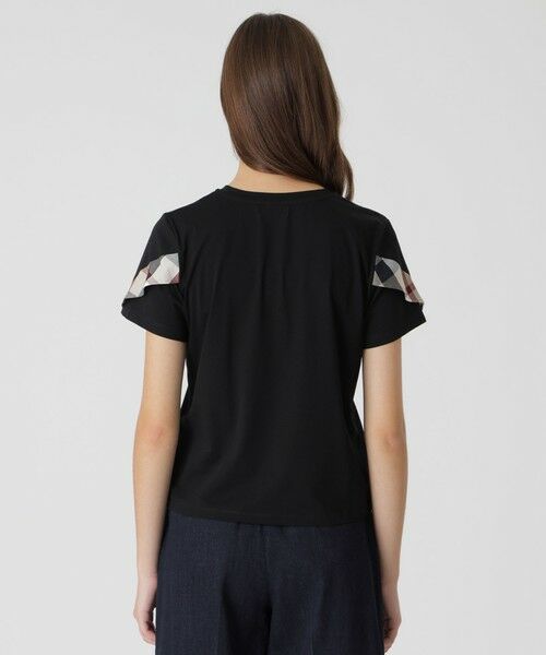 BLUE LABEL / BLACK LABEL CRESTBRIDGE / ブルーレーベル / ブラックレーベル・クレストブリッジ  カットソー | プレーティング天竺フリルスリーブTシャツ | 詳細8