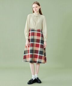 【WEB限定】クレストブリッジチェッククロッシングビエラコンビドレス