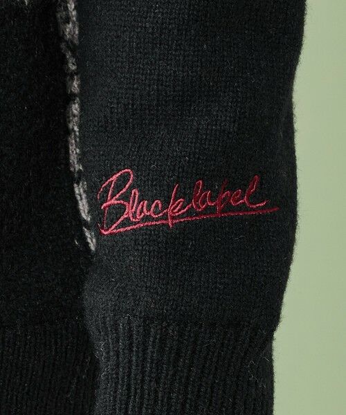 BLUE LABEL / BLACK LABEL CRESTBRIDGE / ブルーレーベル / ブラックレーベル・クレストブリッジ  ニット・セーター | 【WEB限定】パネルチェックニットブルゾン | 詳細12