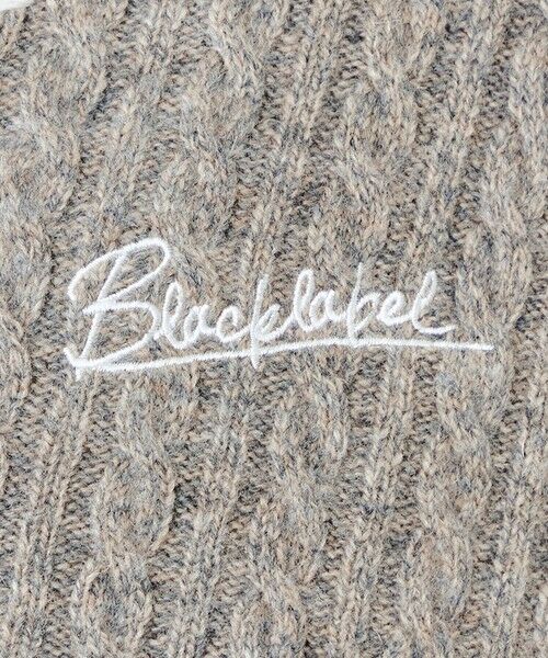 BLUE LABEL / BLACK LABEL CRESTBRIDGE / ブルーレーベル / ブラックレーベル・クレストブリッジ  ニット・セーター | 【WEB限定】パーシャルチェックケーブルカーディガン | 詳細5