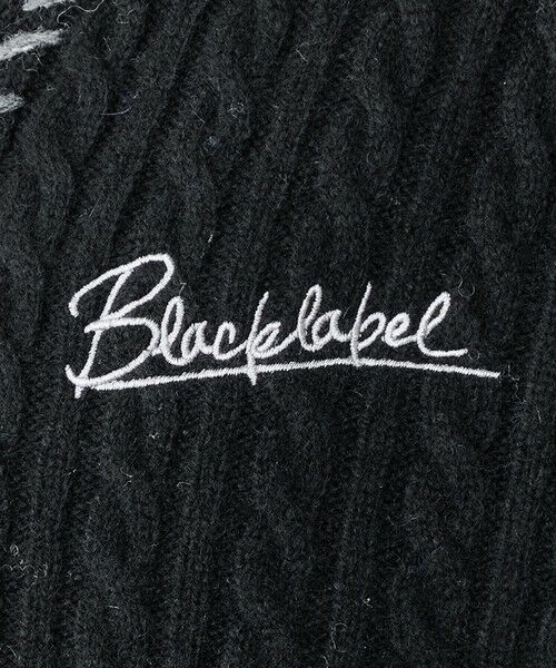 BLUE LABEL / BLACK LABEL CRESTBRIDGE / ブルーレーベル / ブラックレーベル・クレストブリッジ  ニット・セーター | 【WEB限定】パーシャルチェックケーブルカーディガン | 詳細12