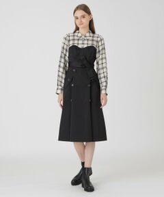 BLUE LABEL / BLACK LABEL CRESTBRIDGE / ブルーレーベル / ブラックレーベル・クレストブリッジ  ドレス | 【店舗限定】グレイスメモリーダブルサテンビスチェドレス