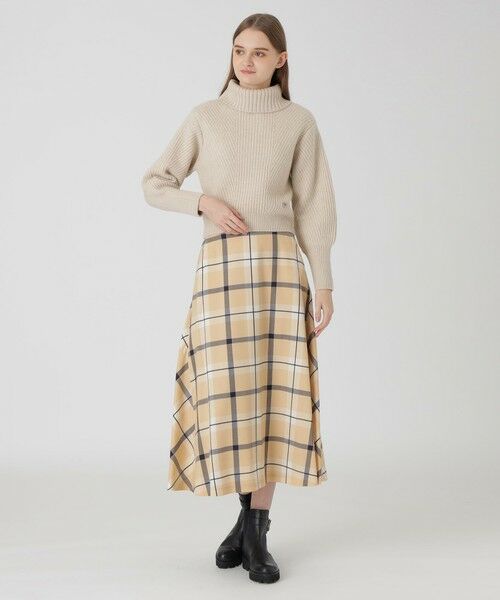 BLUE LABEL / BLACK LABEL CRESTBRIDGE / ブルーレーベル / ブラックレーベル・クレストブリッジ  ミニ・ひざ丈スカート | 【店舗限定】クレストブリッジチェックサキソニードビーオーバーペンフレアスカート | 詳細15