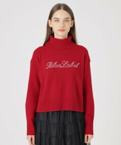 BLUE LABEL / BLACK LABEL CRESTBRIDGE / ブルーレーベル / ブラックレーベル・クレストブリッジ  ニット・セーター | スーパーファインラムズウールロゴ刺しゅうニットプルオーバー