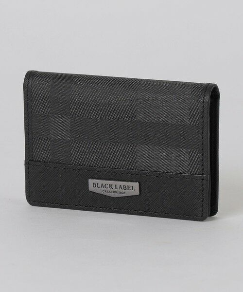 BLUE LABEL / BLACK LABEL CRESTBRIDGE/ブルーレーベル / ブラックレーベル・クレストブリッジ 【一部店舗限定】シャドークレストブリッジチェックカードケース グレー3 F BLUE LABEL / BLACK LABEL CRESTBRIDGE/ブルーレーベル / ブラックレーベル・クレストブリッジ 【一部店舗限定】シャドークレストブリッジチェックカードケース グレー3 F