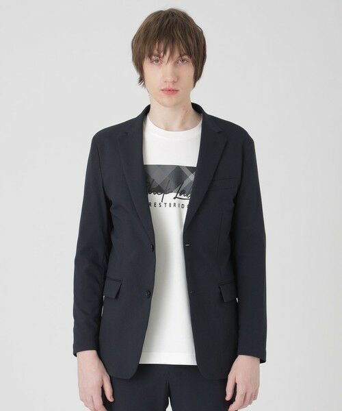 BLUE LABEL / BLACK LABEL CRESTBRIDGE / ブルーレーベル / ブラックレーベル・クレストブリッジ  テーラードジャケット | 【一部店舗限定】2WAYストレッチダブルクロスジャケット（ネイビー1）