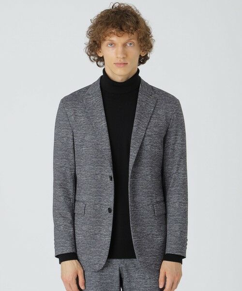 BLUE LABEL / BLACK LABEL CRESTBRIDGE/ブルーレーベル / ブラックレーベル・クレストブリッジ 【一部店舗限定】メランジツイルプリントジャージージャケット グレー3 S BLUE LABEL / BLACK LABEL CRESTBRIDGE/ブルーレーベル / ブラックレーベル・クレストブリッジ 【一部店舗限定】メランジツイルプリントジャージージャケット グレー3 S