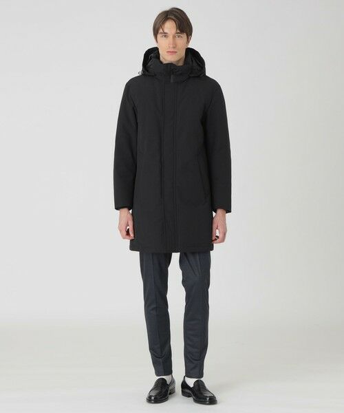 新品レベル BLACK LABEL CREST BRIDGE ロングコート BLACK LABEL CRESTBRIDGE ステンカラーコート コート テクニカル