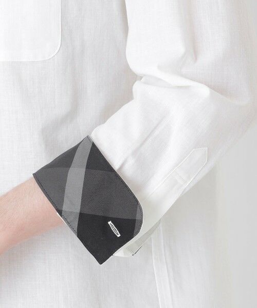 BLUE LABEL / BLACK LABEL CRESTBRIDGE / ブルーレーベル / ブラックレーベル・クレストブリッジ  シャツ・ブラウス | 【一部店舗限定】コットンリネンシャンブレーシャツ | 詳細4