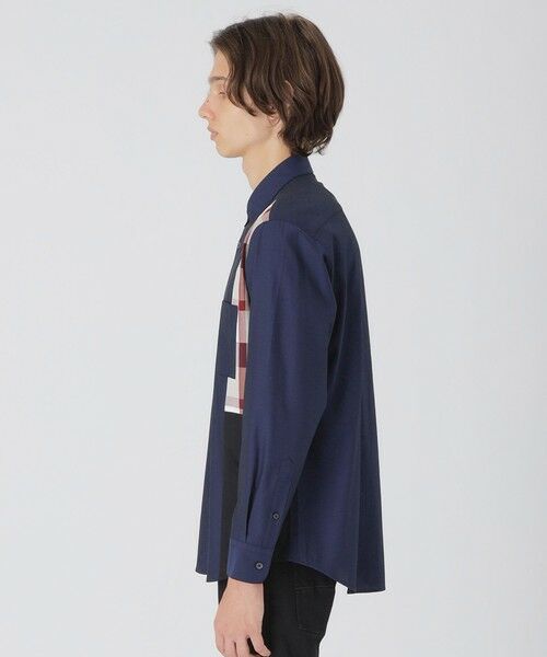 BLUE LABEL / BLACK LABEL CRESTBRIDGE / ブルーレーベル / ブラックレーベル・クレストブリッジ  シャツ・ブラウス | 【一部店舗限定】パッチワークチェックシャツ | 詳細7