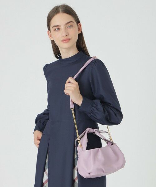 BLUE LABEL / BLACK LABEL CRESTBRIDGE / ブルーレーベル / ブラックレーベル・クレストブリッジ  ショルダーバッグ | ギャザーリボンレザーバッグ | 詳細8