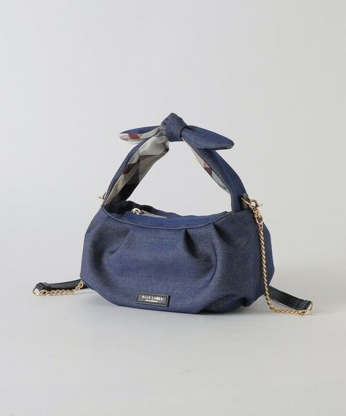 BLUE LABEL / BLACK LABEL CRESTBRIDGE/ブルーレーベル / ブラックレーベル・クレストブリッジ ギャザーリボンバッグ ネイビー3 F BLUE LABEL / BLACK LABEL CRESTBRIDGE/ブルーレーベル / ブラックレーベル・クレストブリッジ ギャザーリボンバッグ ネイビー3 F