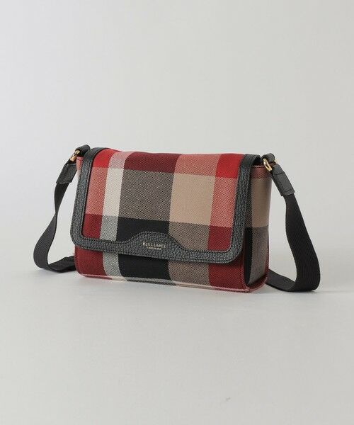 BLUE LABEL / BLACK LABEL CRESTBRIDGE/ブルーレーベル / ブラックレーベル・クレストブリッジ クレストブリッジチェックキャンバスかぶせショルダー レッド1 F BLUE LABEL / BLACK LABEL CRESTBRIDGE/ブルーレーベル / ブラックレーベル・クレストブリッジ クレストブリッジチェックキャンバスかぶせショルダー レッド1 F