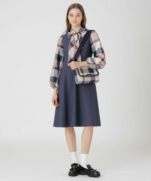 BLUE LABEL / BLACK LABEL CRESTBRIDGE / ブルーレーベル / ブラックレーベル・クレストブリッジ  ショルダーバッグ | クレストブリッジチェックキャンバスかぶせショルダー | 詳細9