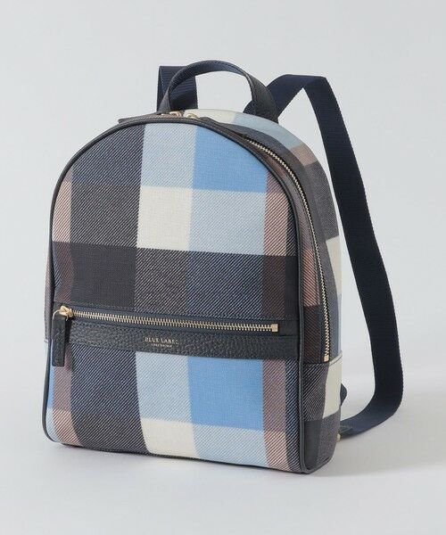 パーシャルクレストブリッジチェックナイロンバックパック