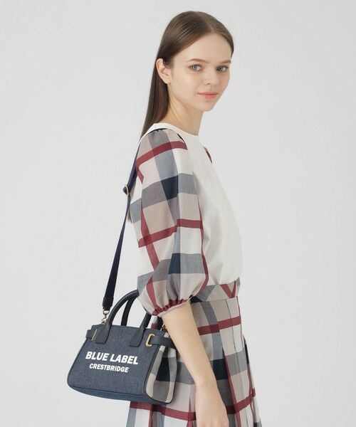 BLUE LABEL / BLACK LABEL CRESTBRIDGE / ブルーレーベル / ブラックレーベル・クレストブリッジ  ショルダーバッグ | ロゴプリントハトメミニトート | 詳細8