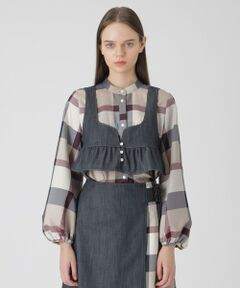 BLUE LABEL / BLACK LABEL CRESTBRIDGE / ブルーレーベル / ブラックレーベル・クレストブリッジ  その他アウター | スラブシャンブレーデニムショートビスチェ