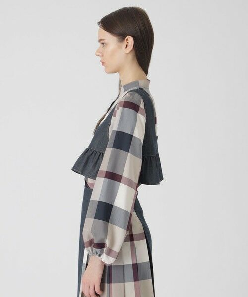 BLUE LABEL / BLACK LABEL CRESTBRIDGE / ブルーレーベル / ブラックレーベル・クレストブリッジ  その他アウター | スラブシャンブレーデニムショートビスチェ | 詳細6