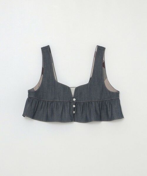 BLUE LABEL / BLACK LABEL CRESTBRIDGE / ブルーレーベル / ブラックレーベル・クレストブリッジ  その他アウター | スラブシャンブレーデニムショートビスチェ | 詳細8