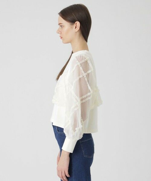 BLUE LABEL / BLACK LABEL CRESTBRIDGE / ブルーレーベル / ブラックレーベル・クレストブリッジ  カットソー | クレストブリッジチェックチュールビスチェ付きトップス | 詳細3