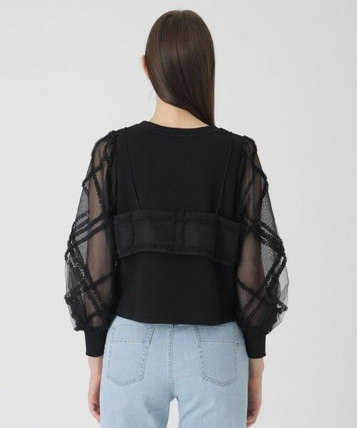 BLUE LABEL / BLACK LABEL CRESTBRIDGE / ブルーレーベル / ブラックレーベル・クレストブリッジ  カットソー | クレストブリッジチェックチュールビスチェ付きトップス | 詳細11