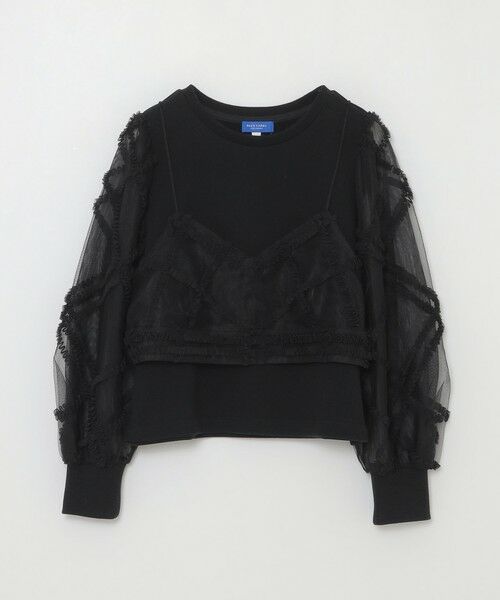 BLUE LABEL / BLACK LABEL CRESTBRIDGE / ブルーレーベル / ブラックレーベル・クレストブリッジ  カットソー | クレストブリッジチェックチュールビスチェ付きトップス | 詳細14