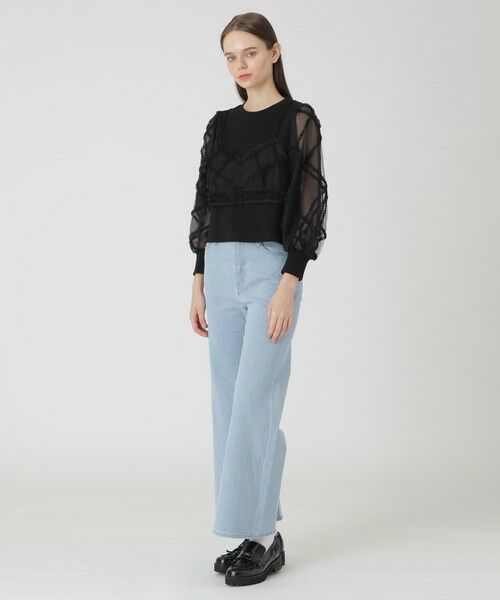 BLUE LABEL / BLACK LABEL CRESTBRIDGE / ブルーレーベル / ブラックレーベル・クレストブリッジ  カットソー | クレストブリッジチェックチュールビスチェ付きトップス | 詳細8