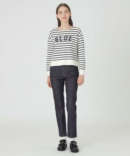 BLUE LABEL / BLACK LABEL CRESTBRIDGE / ブルーレーベル / ブラックレーベル・クレストブリッジ その他パンツ | デニムハイライズストレートパンツ | 詳細1