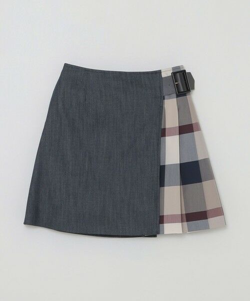 BLUE LABEL / BLACK LABEL CRESTBRIDGE / ブルーレーベル / ブラックレーベル・クレストブリッジ  ミニ・ひざ丈スカート | スラブシャンブレーデニムミニスカート | 詳細21