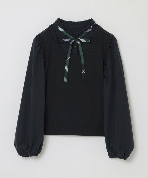 BLUE LABEL / BLACK LABEL CRESTBRIDGE / ブルーレーベル / ブラックレーベル・クレストブリッジ  ニット・セーター | ニットベストレイヤードブラウス | 詳細8