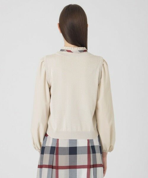 BLUE LABEL / BLACK LABEL CRESTBRIDGE / ブルーレーベル / ブラックレーベル・クレストブリッジ  ニット・セーター | ニットベストレイヤードブラウス | 詳細11