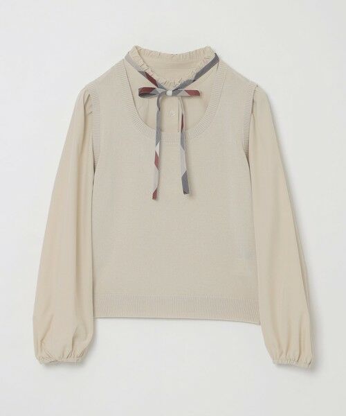 BLUE LABEL / BLACK LABEL CRESTBRIDGE / ブルーレーベル / ブラックレーベル・クレストブリッジ  ニット・セーター | ニットベストレイヤードブラウス | 詳細12
