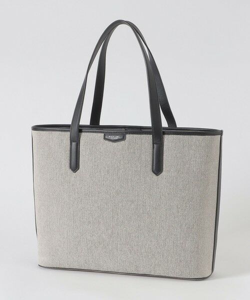 BLUE LABEL / BLACK LABEL CRESTBRIDGE/ブルーレーベル / ブラックレーベル・クレストブリッジ シャンブレーキャンバストートバッグ オフホワイト2 F BLUE LABEL / BLACK LABEL CRESTBRIDGE/ブルーレーベル / ブラックレーベル・クレストブリッジ シャンブレーキャンバストートバッグ オフホワイト2 F
