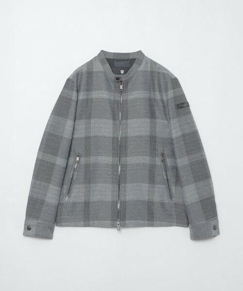 BLUE LABEL / BLACK LABEL CRESTBRIDGE / ブルーレーベル / ブラックレーベル・クレストブリッジ  その他アウター | シャドークレストブリッジチェックカラミライダースブルゾン | 詳細8