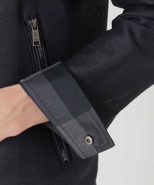 BLUE LABEL / BLACK LABEL CRESTBRIDGE / ブルーレーベル / ブラックレーベル・クレストブリッジ  その他アウター | シャドークレストブリッジチェックカラミライダースブルゾン | 詳細13