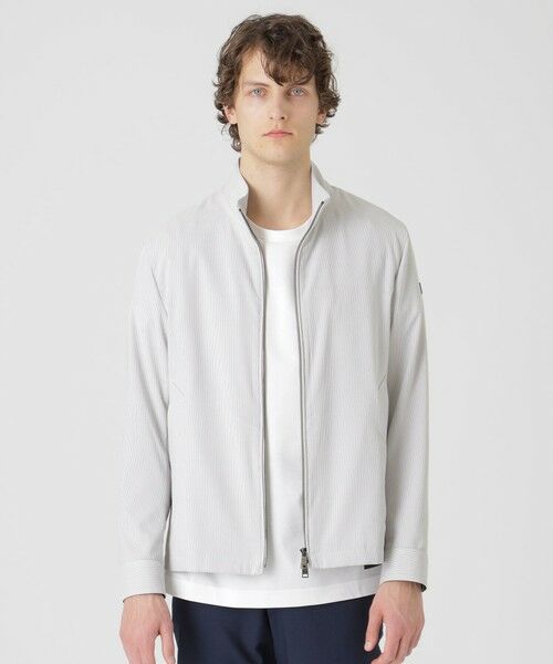 BLUE LABEL / BLACK LABEL CRESTBRIDGE / ブルーレーベル / ブラックレーベル・クレストブリッジ  その他アウター | 【一部店舗限定】シアサッカースタンドネックブルゾン（グレー1）