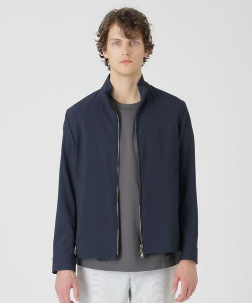 BLUE LABEL / BLACK LABEL CRESTBRIDGE/ブルーレーベル / ブラックレーベル・クレストブリッジ 【一部店舗限定】シアサッカースタンドネックブルゾン ネイビー1 LL BLUE LABEL / BLACK LABEL CRESTBRIDGE/ブルーレーベル / ブラックレーベル・クレストブリッジ 【一部店舗限定】シアサッカースタンドネックブルゾン ネイビー1 LL