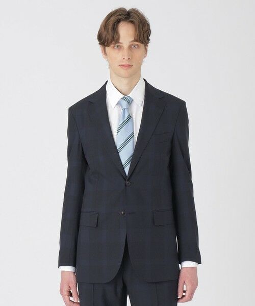 BLUE LABEL / BLACK LABEL CRESTBRIDGE/ブルーレーベル / ブラックレーベル・クレストブリッジ ライトウェイトウールクレストブリッジチェックスーツ ネイビー1 36 BLUE LABEL / BLACK LABEL CRESTBRIDGE/ブルーレーベル / ブラックレーベル・クレストブリッジ ライトウェイトウールクレストブリッジチェックスーツ ネイビー1 36