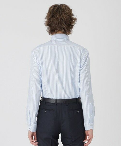 BLUE LABEL / BLACK LABEL CRESTBRIDGE / ブルーレーベル / ブラックレーベル・クレストブリッジ  シャツ・ブラウス | カネマサロンドンストライプジャージーボタンダウンシャツ | 詳細3