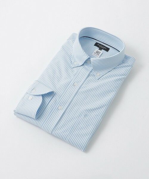 BLUE LABEL / BLACK LABEL CRESTBRIDGE/ブルーレーベル / ブラックレーベル・クレストブリッジ カネマサロンドンストライプジャージーボタンダウンシャツ ライトブルー3 LL BLUE LABEL / BLACK LABEL CRESTBRIDGE/ブルーレーベル / ブラックレーベル・クレストブリッジ カネマサロンドンストライプジャージーボタンダウンシャツ ライトブルー3 LL