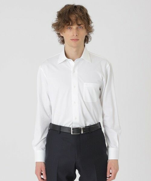 BLUE LABEL / BLACK LABEL CRESTBRIDGE / ブルーレーベル / ブラックレーベル・クレストブリッジ  シャツ・ブラウス | カネマサソリッドジャージーセミワイドカラーシャツ | 詳細1