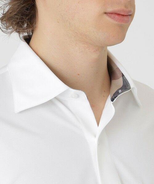 BLUE LABEL / BLACK LABEL CRESTBRIDGE / ブルーレーベル / ブラックレーベル・クレストブリッジ  シャツ・ブラウス | カネマサソリッドジャージーセミワイドカラーシャツ | 詳細3