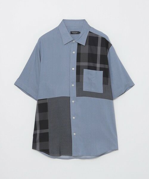 BLUE LABEL / BLACK LABEL CRESTBRIDGE / ブルーレーベル / ブラックレーベル・クレストブリッジ  シャツ・ブラウス | デニムライクキュプラパッチワークシャツ | 詳細4