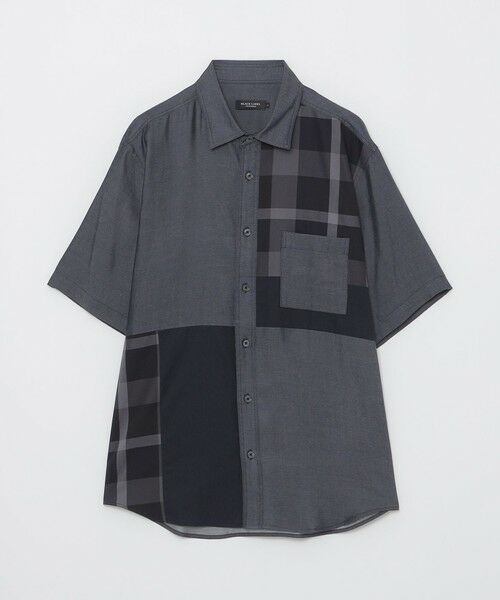 BLUE LABEL / BLACK LABEL CRESTBRIDGE / ブルーレーベル / ブラックレーベル・クレストブリッジ  シャツ・ブラウス | デニムライクキュプラパッチワークシャツ | 詳細8